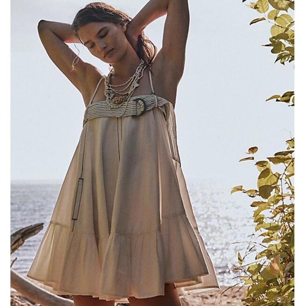 Free People Cream Sundress